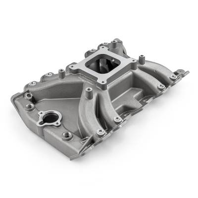 Speedmaster - Speedmaster 1-147-097 LowRise Intake Manifold Satin for OM 400 425 455