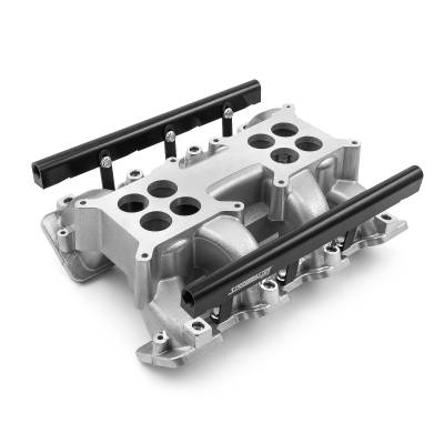 Speedmaster - Speedmaster 1-148-053-02 2x4-Barrel Dual Plane Intake Manifold Pol for Chevy/GM