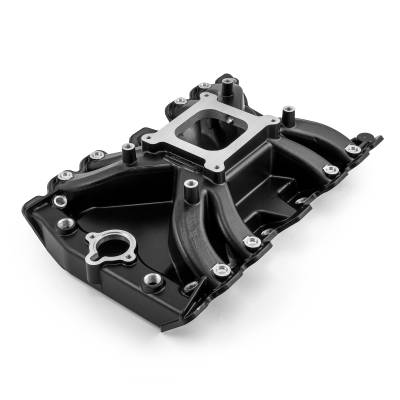 Speedmaster - Speedmaster 1-147-099 LowRise Intake Manifold Blk for OM 400 425 455