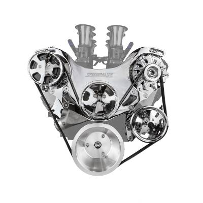 Speedmaster - Speedmaster 1-673-002-01 Serpentine Belt Drive System Kit for Chevy BBC 454