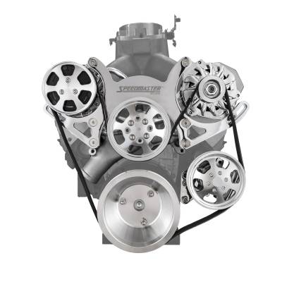 Speedmaster - Speedmaster 1-673-001-02 Serpentine Belt Drive System Kit for Chevy SBC 350