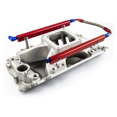 Speedmaster - Speedmaster PCE148.1065 Chevy BBC 454 Rect Port Dominator High Rise Intake Satin