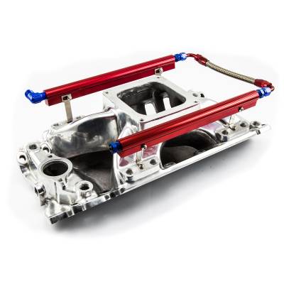Speedmaster - Speedmaster PCE148.1064 Rect Port Dominator w/Fuel Rail High Rise for BBC 454