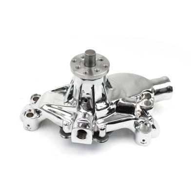 Speedmaster - Speedmaster PCE195.1083.03 Chevy SBC 350 HV Alum Short Pump w/Heater Port Chrome