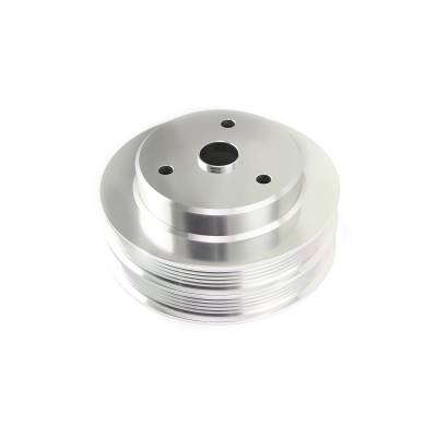 Speedmaster - Speedmaster PCE239.1024 Chevy SBC Billet Alum LWP Dual Serpentine Pulley