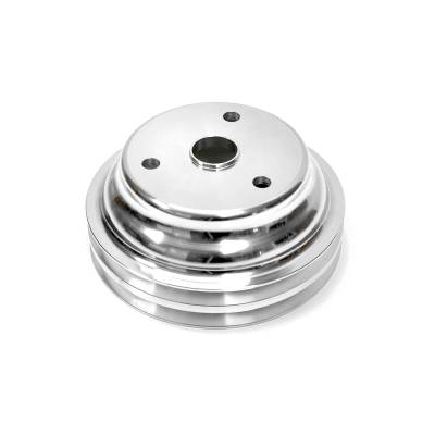 Speedmaster - Speedmaster PCE239.1010 Chevy SBC 350 LWP Billet Alum 2 Groove Crank Pulley