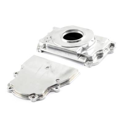 Speedmaster - Speedmaster PCE265.1036 Chevy LS1 LS6 Polished 2Pc Timing Cover w/o Cam Sensor