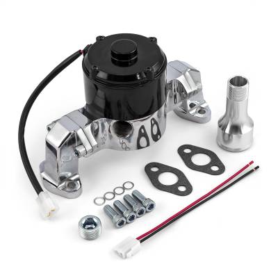 Speedmaster - Speedmaster PCE194.1001 Electric Water Pump Chrome 35+ GPM for Chevy SBC