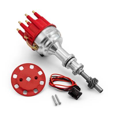 Speedmaster - Speedmaster PCE376.1225.01 Ford 351W Windsor 8020 Series Pro Billet RTR Dist Red
