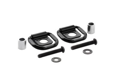 DECKED - DECKED A0087-RING-BLK Decked D-Rings Cargo Tie Downs Black 2Pc