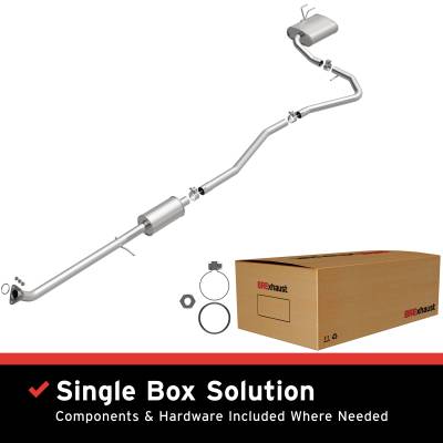 BRExhaust - BRExhaust 106-0953 Direct-Fit Exhaust System Replacement Kit