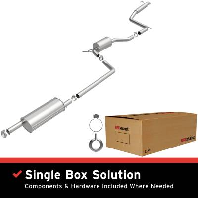 BRExhaust - BRExhaust 106-0973 Direct-Fit Exhaust System Replacement Kit
