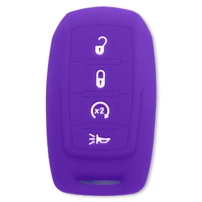 Recon - Recon 264002DG2PR Silicone Key Fob Cover Purple for 19-25 RAM Trucks