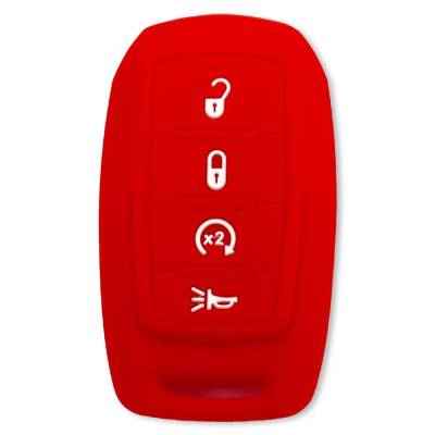 Recon - Recon 264002DG2RD Silicone Key Fob Cover Red for 19-25 RAM Trucks