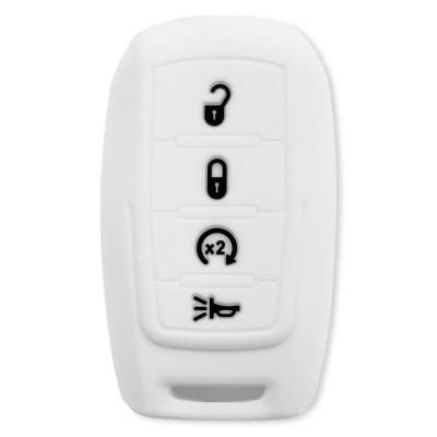 Recon - Recon 264002DG2WH Silicone Key Fob Cover White for 19-25 RAM Trucks