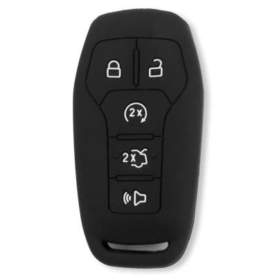 Recon - Recon 264002FD1BK Silicone Key Fob Cover Black 14-17 F150/Super Duty