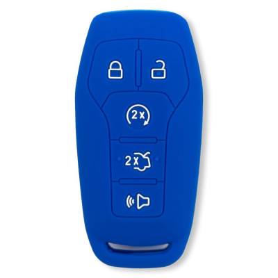 Recon - Recon 264002FD1BL Silicone Key Fob Cover Blue 14-17 F150/Super Duty
