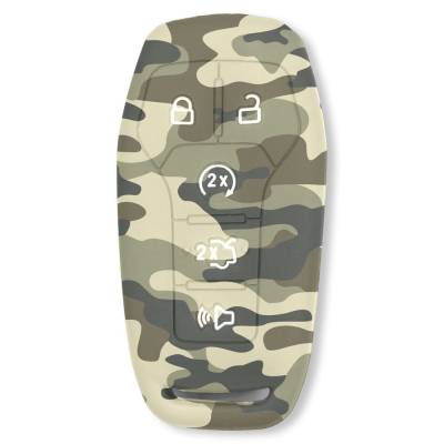 Recon - Recon 264002FD1GC Silicone Key Fob Cover Green Camo 14-17 F150/Super Duty