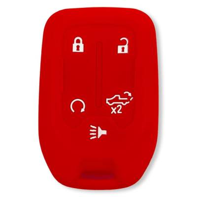 Recon - Recon 264002GM1RD Silicone Key Fob Cover Red 19-21 Silverado/Sierra