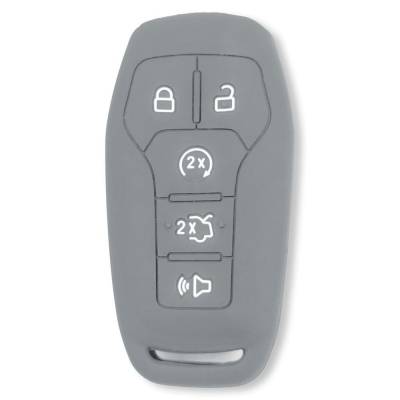 Recon - Recon 264002FD1GY Silicone Key Fob Cover Gray 14-17 F150/Super Duty