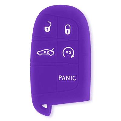 Recon - Recon 264002DG1PR Silicone Key Fob Cover Purple for 13-18 RAM Trucks