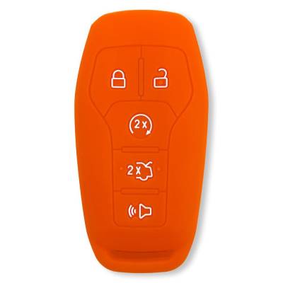 Recon - Recon 264002FD1OR Silicone Key Fob Cover Orange 14-17 F150/Super Duty
