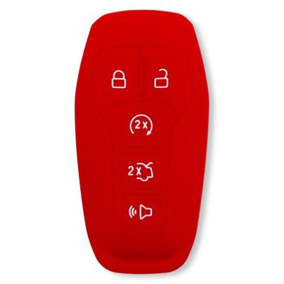 Recon - Recon 264002FD1RD Silicone Key Fob Cover Red 14-17 F150/Super Duty