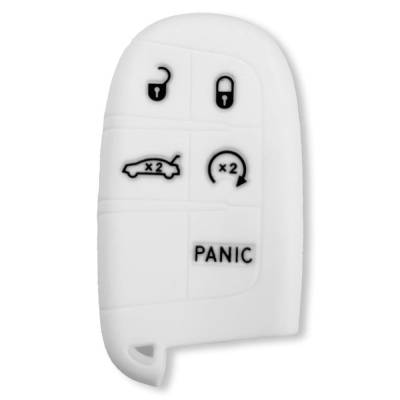 Recon - Recon 264002DG1WH Silicone Key Fob Cover White for 13-18 RAM Trucks