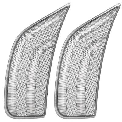 Recon - Recon 264231WHCL LED Side Marker Lights Clear/White 21-24 GM Full Size SUV