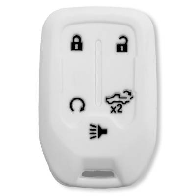 Recon - Recon 264002GM1WH Silicone Key Fob Cover White 19-21 Silverado/Sierra