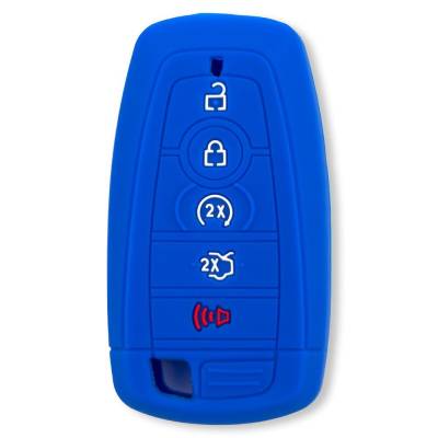 Recon - Recon 264002FD2BL Silicone Key Fob Cover Blue 18-25 F150/Super Duty