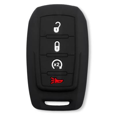 Recon - Recon 264002DG2BK Silicone Key Fob Cover Black for 19-25 RAM Trucks
