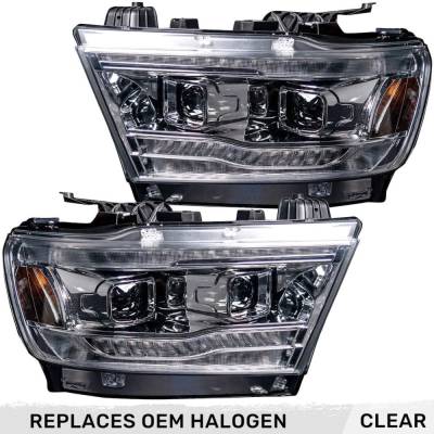 Recon - Recon 264376CLCS Projector HeadLights Clear Lens for 19-23 RAM 1500