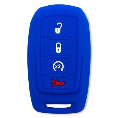 Recon - Recon 264002DG2BL Silicone Key Fob Cover Blue for 19-25 RAM Trucks