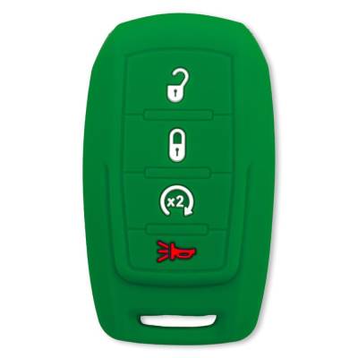 Recon - Recon 264002DG2GR Silicone Key Fob Cover Green for 19-25 RAM Trucks