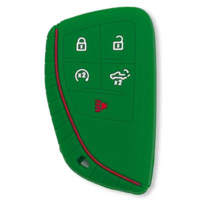 Recon - Recon 264002GM2GR Silicone Key Fob Cover Green 22-25 Silverado/Sierra