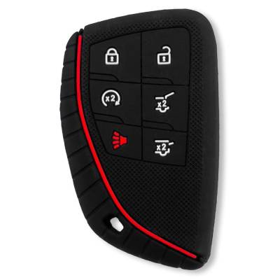 Recon - Recon 264002GM3BK Silicone Key Fob Cover Black 21-25 Tahoe/Suburban/Yukon/XL