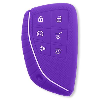 Recon - Recon 264002GM3PR Silicone Key Fob Cover Purple 21-25 Tahoe/Suburban/Yukon/XL