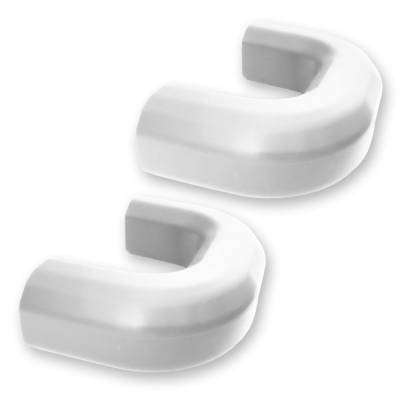 Recon - Recon 264004CHHDLEDWH Silicone Tow Hook Covers w/LED White 20-24 Silverado HD