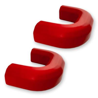 Recon - Recon 264004CHHDRD Silicone Tow Hook Cover Set Red 20-24 Silverado HD