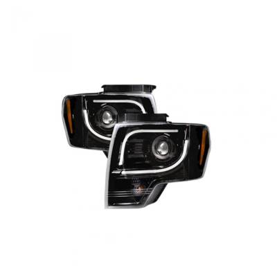 Recon - Recon 264190BKC Projector HeadLights Smoked Lens 09-14 F150/Raptor