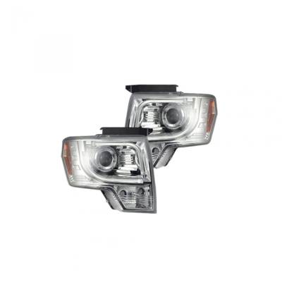 Recon - Recon 264190CLC Projector HeadLights Clear Lens 09-14 F150/Raptor
