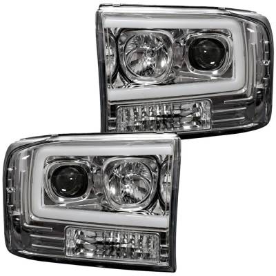 Recon - Recon 264192CLC Projector HeadLights Clear Lens for 99-04 Ford Super Duty