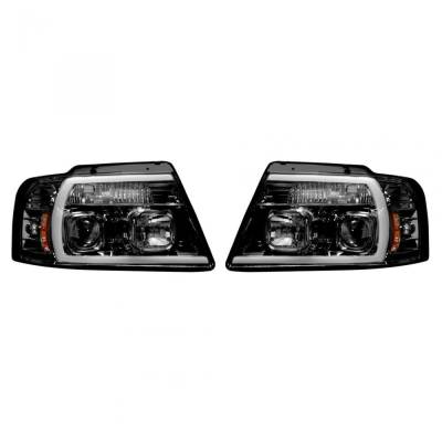 Recon - Recon 264198BKC Projector HeadLights Smoked Lens 04-08 Ford F150