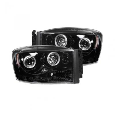 Recon - Recon 264199BKCC Projector HeadLights Smoked Lens for 06-08 RAM Trucks