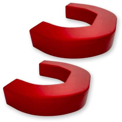 Recon - Recon 264004DGRD Silicone Tow Hook Cover Set Red for 21-24 RAM 1500