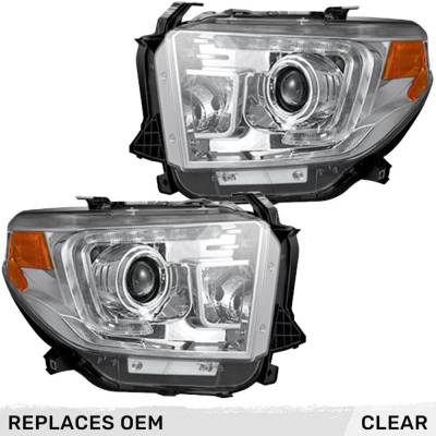 Recon - Recon 264294CLC Projector HeadLights Clear Lens for 14-21 Toyota Tundra