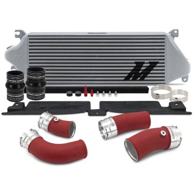 Mishimoto - Mishimoto MMINT-TAC-24KSLRD Intercooler Kit Silver w/Red Pipes for 24+ Tacoma
