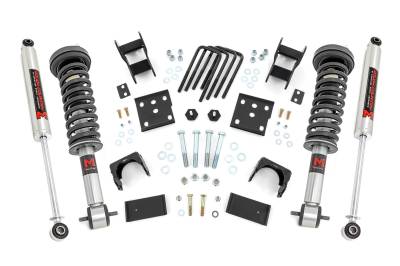 Rough Country Suspension Systems - Rough Country 47540 2"/4" Suspension Lowering Kit 15-25 Ford F150 4WD