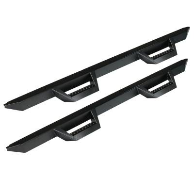 Raptor Series - Raptor Series 1804-0144BT Drop Steps Tex-Black Steel for 10-24 Toyota 4Runner